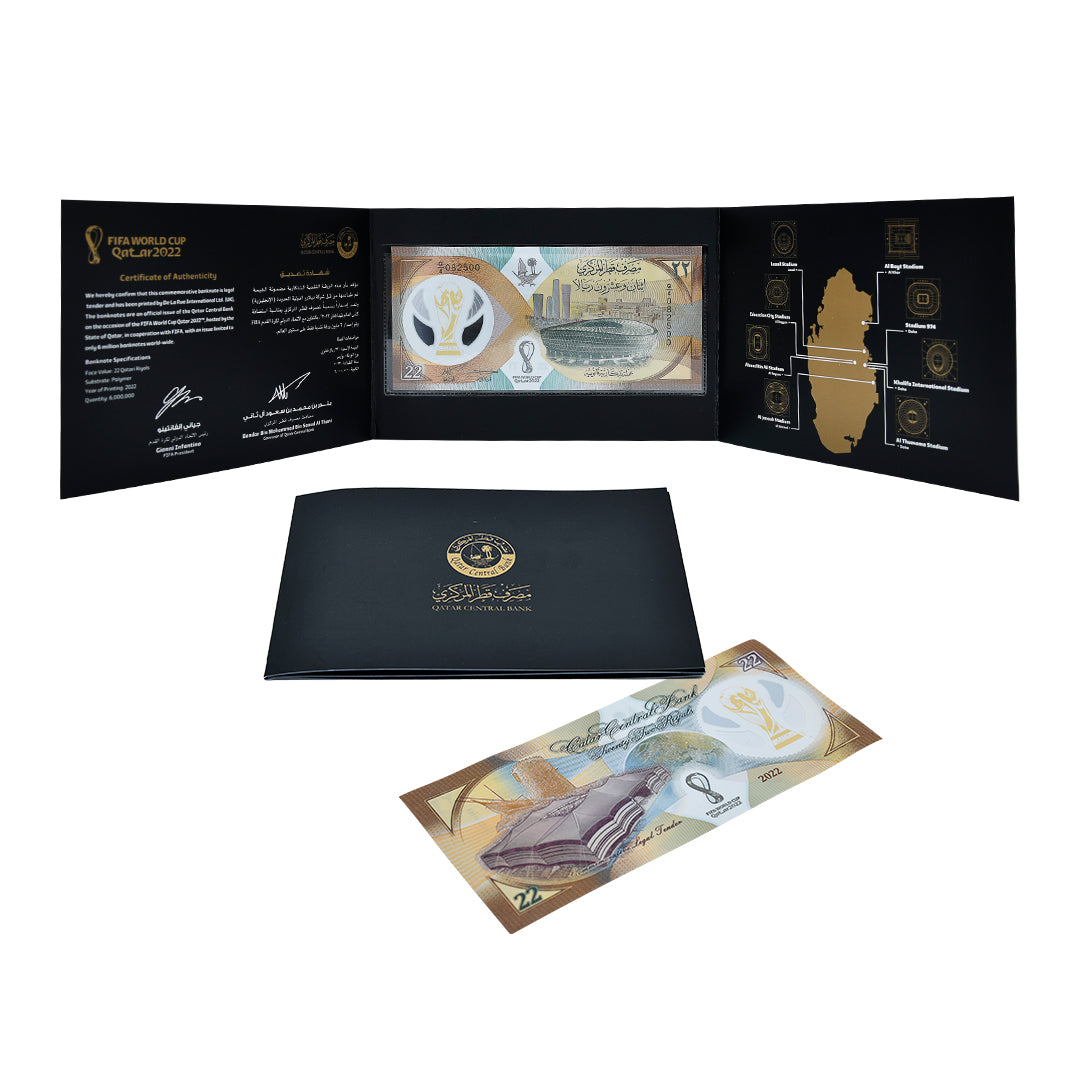 Official FIFA World Cup 22 Riyal Note – Coin Display