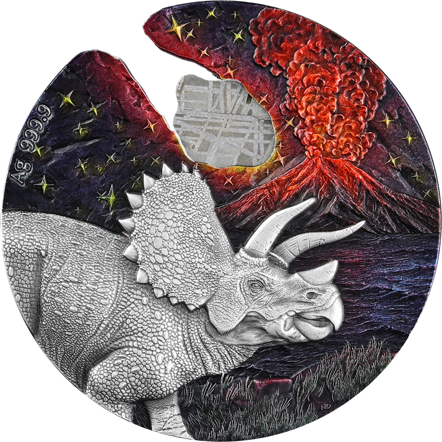 2021 NIUE ISLAND – IMPACT MOMENTS: METEORITE 2 OZ SILVER HR