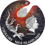 2021 NIUE ISLAND – IMPACT MOMENTS: METEORITE 2 OZ SILVER HR