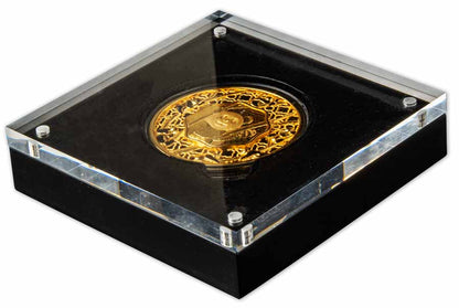 2022 Solomon Islands $5 2-oz Silver Filigree Panda Proof-Like Coin