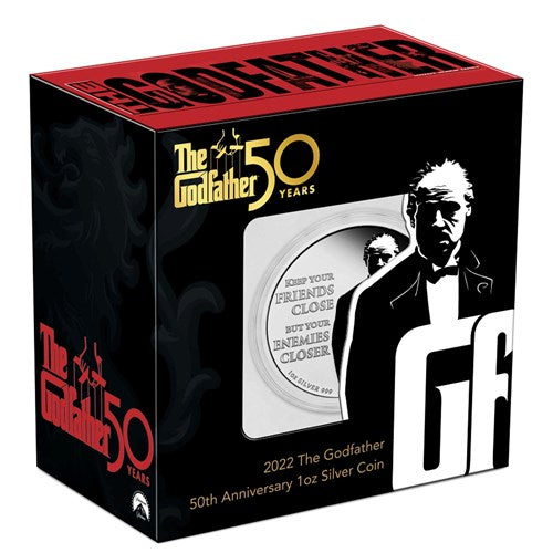 The Godfather 50th Anniversary 2022 1oz Silver Coloured Coin