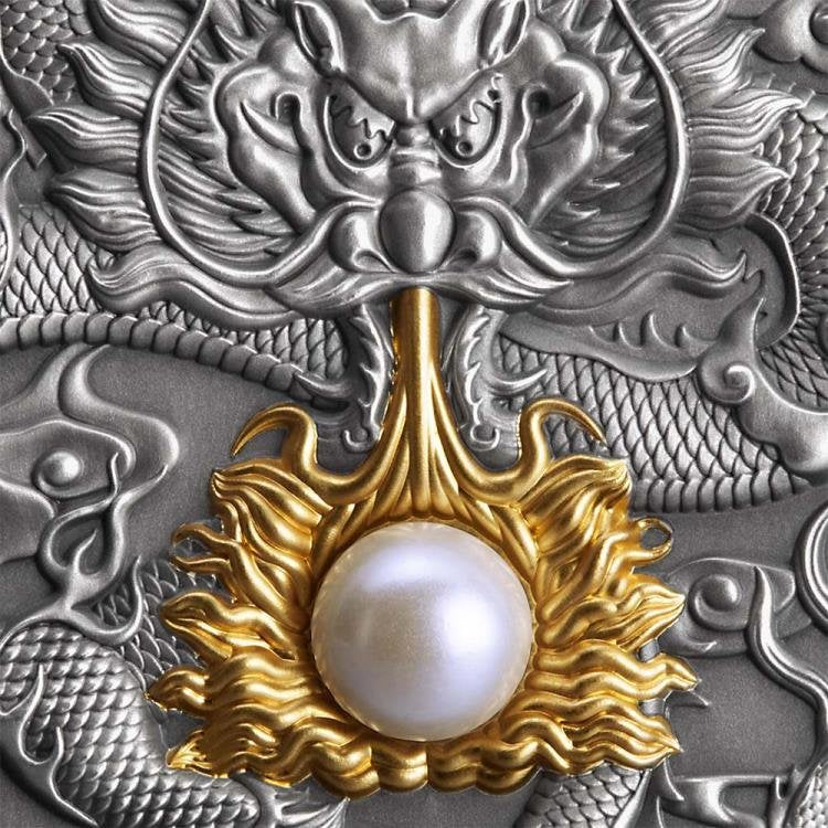 Pearl and Dragon Divine Pearls 2 oz silver coin 2022