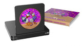 2021 $2 Niue Disney Donald and Daisy Duck in Love Pink Glitter 1 Oz Silver Coin