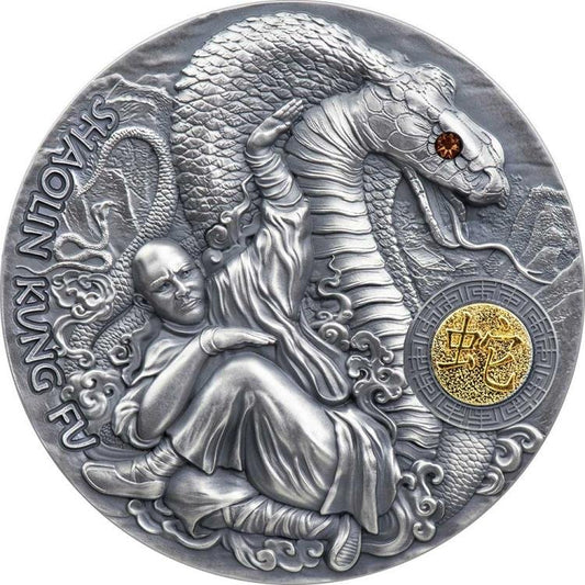 SHAOLIN SNAKE 2 oz silver coin 2021