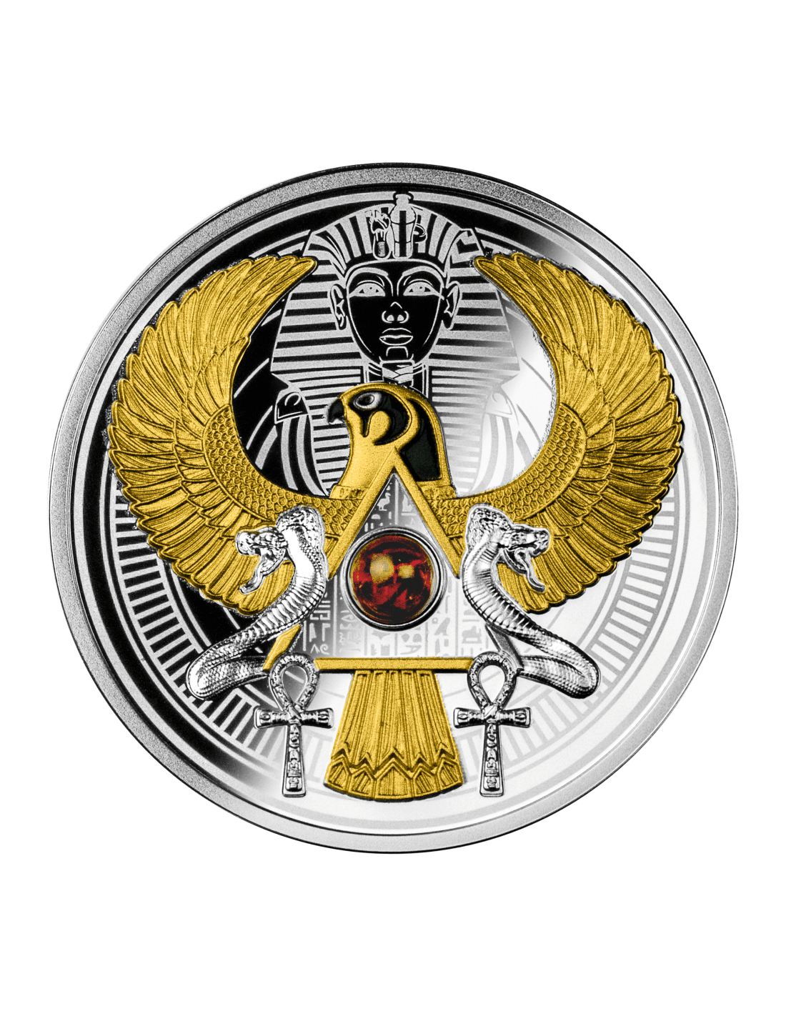 FALCON OF TUTANKHAMUN Silver Coin 1$ Niue 2021