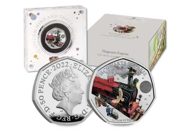 UK 2022 Hogwarts Express Silver Proof 50p Coin