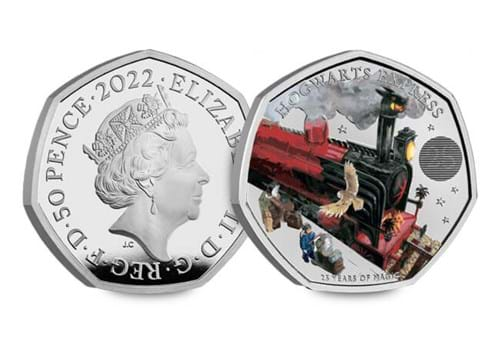 UK 2022 Hogwarts Express Silver Proof 50p Coin