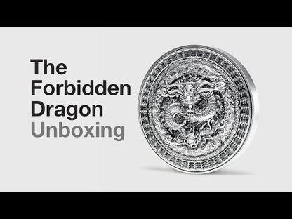 FORBIDDEN DRAGON 1 Oz Silver Coin 5000 Francs Chad 2023