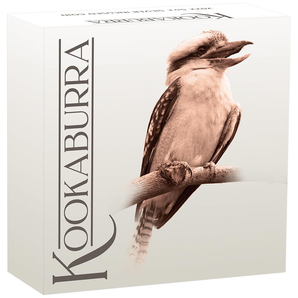 2022 5 Oz Silver Australian Kookaburra - Proof - High Relief - Incused