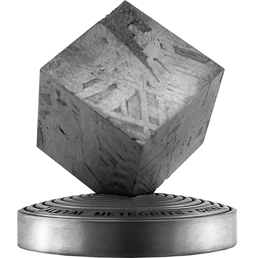 Ghana 2 oz ALETAI-China Space Cube 5 Cedis GENUINE Meteorite Cube Silver Coin 2022