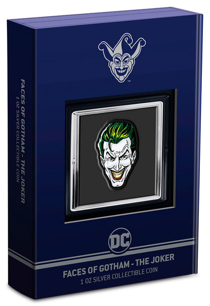 2022 Faces Of Gotham - THE JOKER 1oz Silver Coin