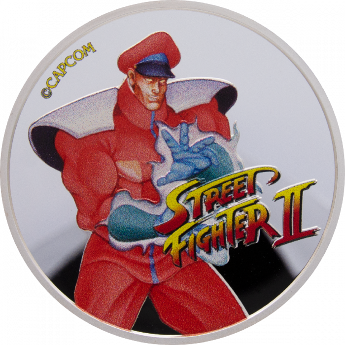 2021 1 oz $0.50 Dollars Street Fighter II 30th Anniversary Silver Coloured BU Coin