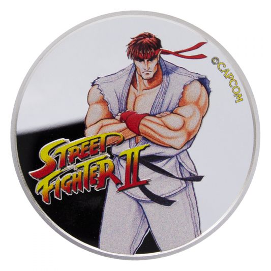 2021 1 oz $0.50 Dollars Street Fighter II 30th Anniversary Silver Coloured BU Coin