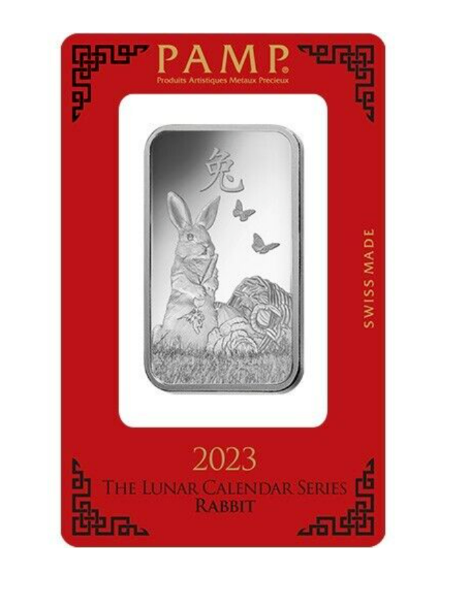 PAMP 1 oz Lunar 2023 Year of the Rabbit Silver