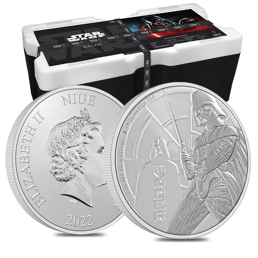 2022 1 oz Niue Silver Star Wars Darth Vader Coin