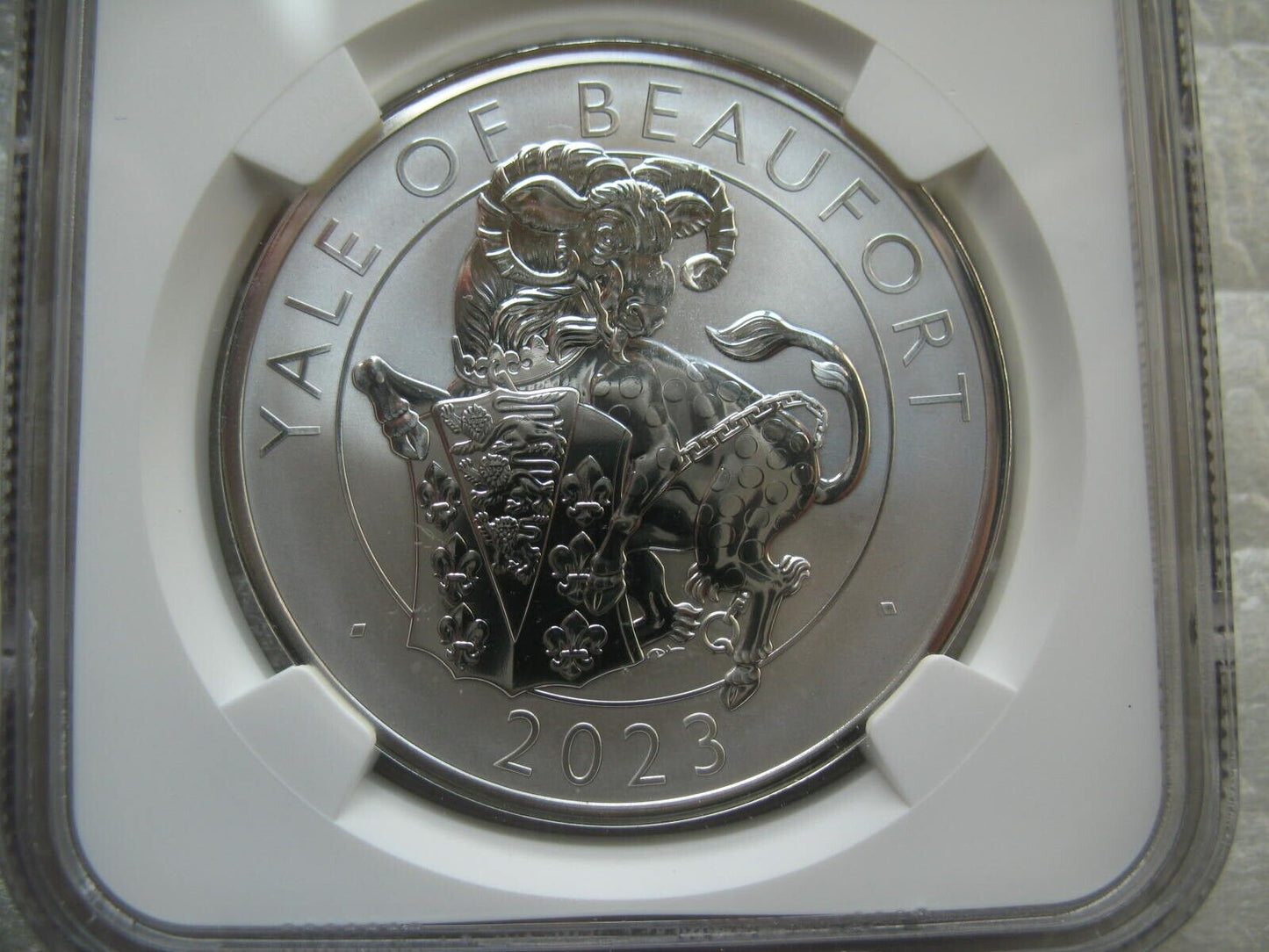 Great Britain 2023 Silver Proof 1OZ Coins Tudor Beasts Yale of Beaufort NGC PF69 PF68