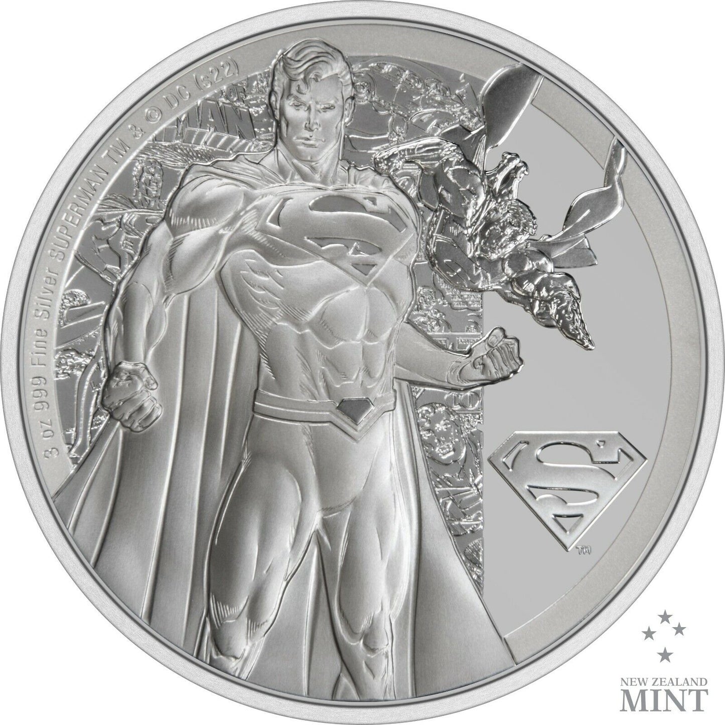 SUPERMAN™ Classic 3oz Silver Coin