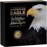 American Eagle Wildlife in the Moonlight 2 oz Silver Coin Republic of Ghana 2022