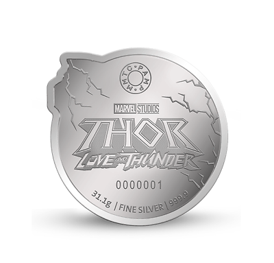 MMTC-PAMP MARVEL THOR SILVER COIN 1 OZ