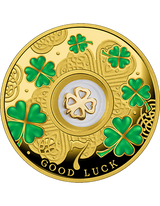 Four-Leaf Clover (Lucky Seven) 2022 Cameroon 500 Francs 14.14g Silver Proof Coin