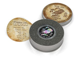 Niue 2020 $2 Athenian Owl - Ruthenium Holo - 1 Oz Silver Coin + Swarovski Crystals