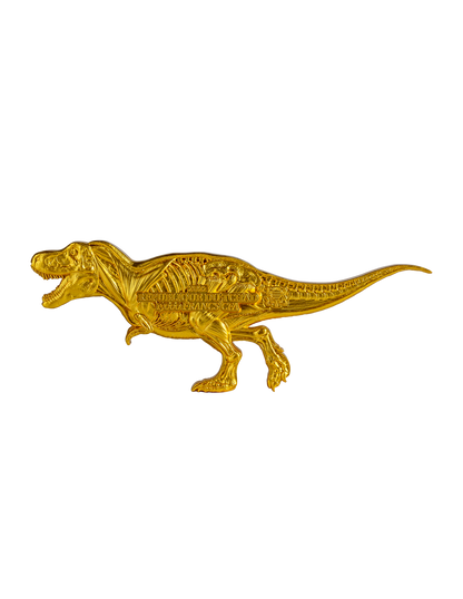 TYRANNOSAURUS DISSECTED T REX Gilded Jurassic 3 Oz Silver Coin 15000 Francs Chad 2022