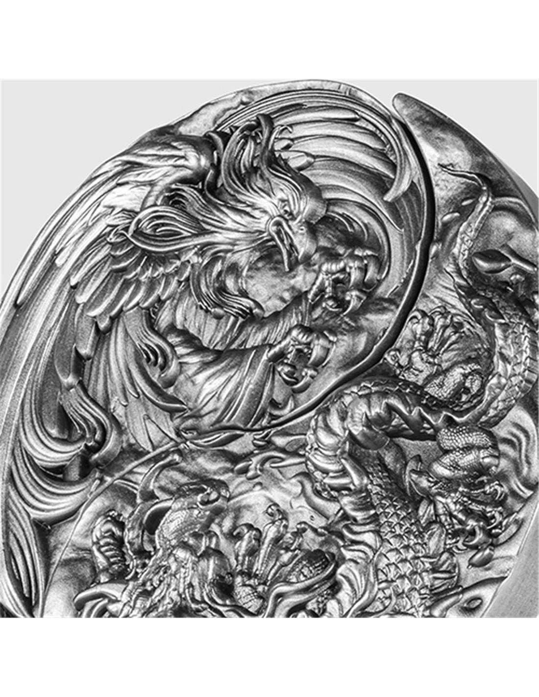 YIN YANG DRAGON AND PHOENIX Set 2 x 1 Oz Silver Coin 5000 Francs Chad 2023